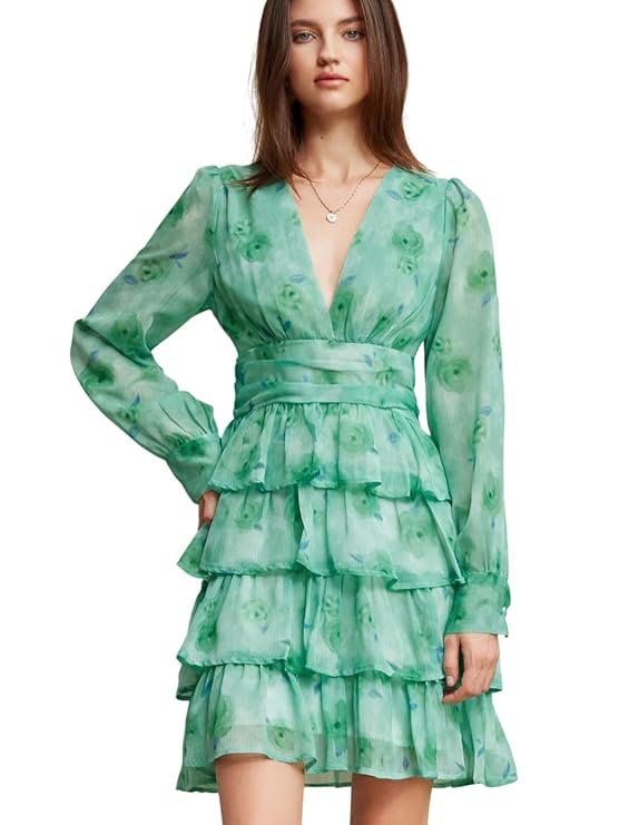 Women Fery London Womens One Piece Western Dress | Summer Dres for Women – Floral Printed Casual A-Line Mini Dresses | Womens Dress - Image 2