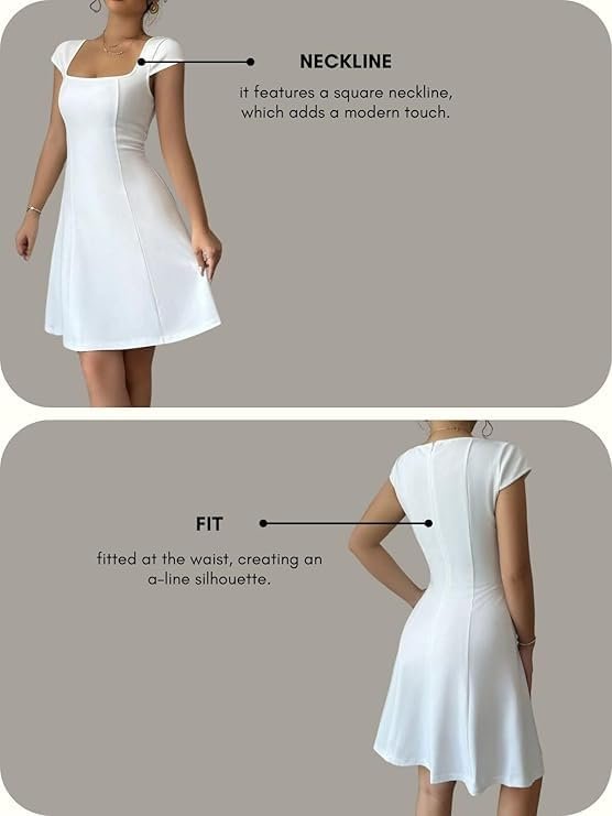 GRECIILOOKS Women’s One Piece Dress – Stylish Midi Party Dress for Women | Summer Casual Wear for Events, Date & Evening Look - Image 4