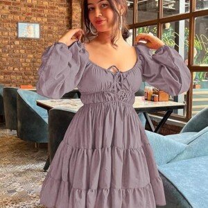 Leriya Fashion Mini Dress for Women | One Piece Dresses for Womens | Stylish Dress for Woman |Mini Dresses Rayon for Women Stylish